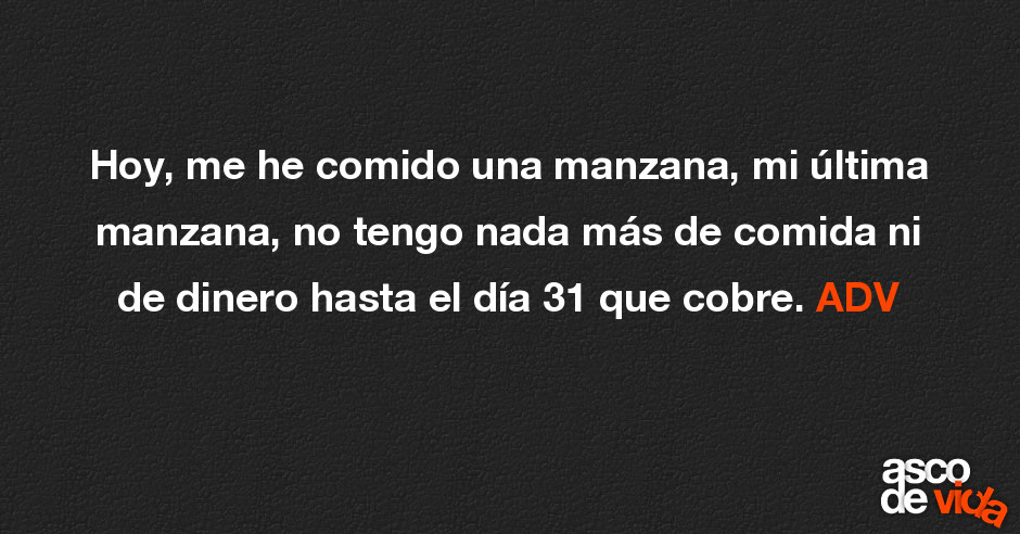 Tengo para comer nada no